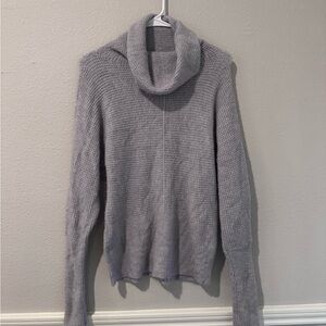 Express Cozy Gray Turtleneck Sweater